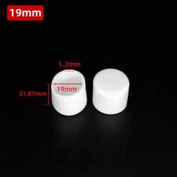 10mm-50mm Round White End Cap Silicone Rubber Blanking Stopper Cover