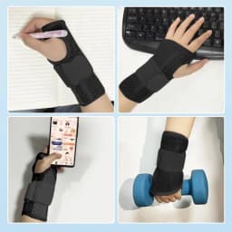 Orthopedic Carpal Tunnel Wristband Adjustable Wrist Support Splint Support Hand Brace with 2 Stays Breathable Wrist Protector