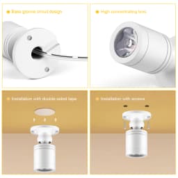 10PCS 5PCS Cabinet LED Lighting Kit 12V 3W LED Spotlight Downlight With Dimmable Touch Switch For Exhibition Case Counter Shelf