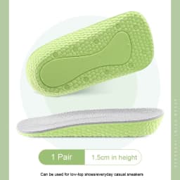 Seven Point Height Increase Insoles Invisible Inner Heightening Pad Sneaker Half Cushion Sports Shoes Boost Pads for Men Women