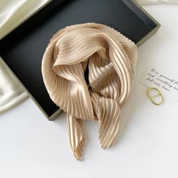 New 70X70CM Minimalist Solid Color 70cm Pleated Scarf Decoration Scarf Sunscreen Thin Scarf Pressed Pleated Square Scarf