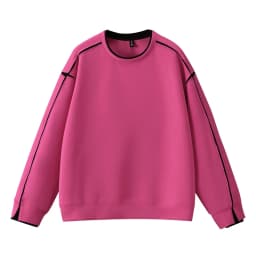 New Arrivals for Spring  Autumn Street Style Plus Size Men Color-Block Crewneck Long-Sleeve Loose Fake Two-Piece Top170kg10XL