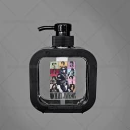 300ML Michael Jackson Transparent Soap Dispensers Refillable Portable Empty Bottle Shower Gel Detergent Dispensing Bottle Gift