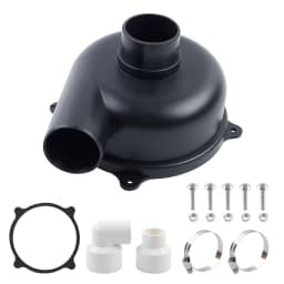 New Cyclone Separator Cover Powder Dust Collector DIY Turbocharged Filter Industrial Cyclone Dust Collector for Workshops/Home