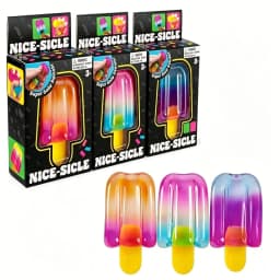 NeeDoh Nice-Sicle Popsicle Sensory Squeeze Toy Super Stress Ice Lolly Relief for Kids Adults Summer Easfestival Gifts