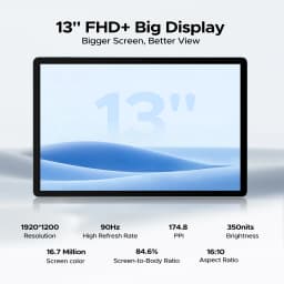 DOOGEE U13 2 in 1 Tablet PC Android 16 13 inch 32GB(6+26) 256GB Gemini AI 11000mAh Battery Widevine L1 Support Tablet PC New