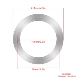 High-Precision Silicone Gaskets & Aluminum Adapter Plate Disc for Professional Vacuum Casting Jewelry Machine Accessory
