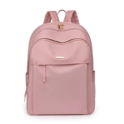 Waterproof Nylon Backpack for Women Lightweight School Backpack Multi-Pocket Travel Daypack Elegant Leisure Backpack with Zipper