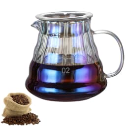 300/500/700ml Glass Coffee Kettle Drip Kettle Coffee Pot Colorful Glass Coffee Kettle Cloud Shaped Coffee Server Teapot