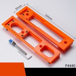 Hidden Hinge Router Jig Guide Template Carpenter Slotting Template for Installing Concealed 3D Hinge on Wooden Doors Frame