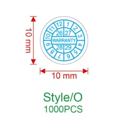 1000pcs new round 8/10mm rectangular 11X6mm computer /Ipad/ Electronics warranty label Fragile seal sticker can be customized