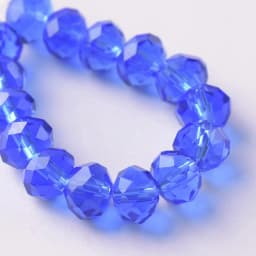 Solid Color 3x2mm 4x3mm 6x4mm 8x6mm 10x7mm 12x8mm Rondelle Faceted Czech Crystal Glass Loose Spacer Beads for Jewelry Making DIY