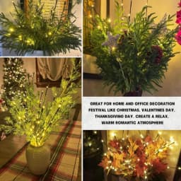 LED Christmas Tree Branch Lights Battery Operated Bendable Twig Branch Lights For Home Indoor Vase Holiday Festival Decoration