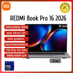 Xiaomi REDMI Book Pro 16 Laptop Ultra 7 Ultra 5 X7 Intel Arc Graphics 32GB LPDDR5X 1T SSD 16-inch 165Hz 3.1K /3.2K Screen