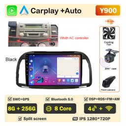 Car Radio Android Auto Player for Nissan March Micra K12 2002- 2010 Wireless CarPlay Intelligent Screen Player GPS Navigation 5G