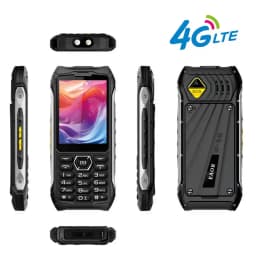 EAOR 336-4G Slim Rugged Phone IP68 Real Three-Proof Feature Phone Big Battery Dual SIM Keypad Phones with Glare Torch Telephone