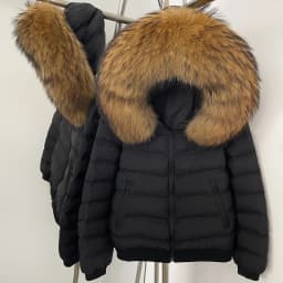 OFTBUY Quilted Zipper Pockets Women Short Down Jacket Goose Down Coat with Real Fox Fur Hood New Winter Puffer Coat Female