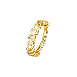 Flower Moon Heart Tush Teardrop Septum Piercing Drop Clicker Segment Nose Ring Daith Conch Hoop Earring 316L Surgical Steel 16G