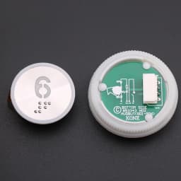 1PCS Applicable to KONE elevator With Braille button Number button 853343H02 863223H03 Glow white Opening diameter 32mm
