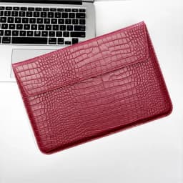 Custom Name PU Crocodile Leather Laptop bags For Macbook pro 13 Case air Retina 15 Computer Cover For Huawei Shell Dropshipping