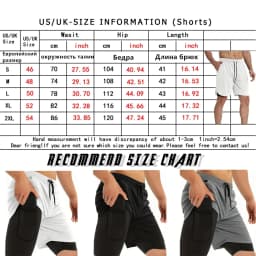 SUZUKI Newest Shorts Men 2 in 1 Running Training Gym Shorts Fitness Joggers Jogging Summer Sports Shorts Workout Short Pants