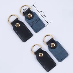 Hand Sewn Genuine Leather DIY Square Head Bag Pieces Replacement Strap Connectors Bag Buckle Accessories