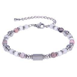 2026 Classic 6mm Tiger Eye Stone Hematite Beaded Bracelet Adjustable Stainless Steel Chain Bracelet for Men Women Jewelry Gifts