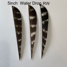 50 Pcs RW Natural Turkey Archery Arrow Feathers Shield 3/4/5 Inch Arrow Fletching Vanes For Bow Arrow DIY Fletches Feather