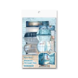 1pack/2pack Handbook Material Stickers Collection Light Vintage Window Organs 10pcs Per Pack Door and Window Themed Time