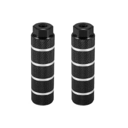 X Autohaux 1 Pair Axle Rear Foot Pegs Footpegs Universal Aluminum Alloy Foot Rests for BMX MTB Bike Bicycle Pedals 3/8"
