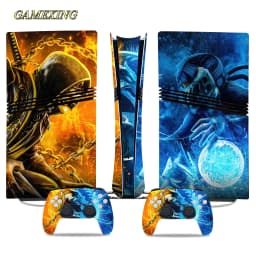 Skin Sticker for PS5 Pro Digital Edition Vinyl Decal Full Skin Cover Protective Wrap for Console Controller