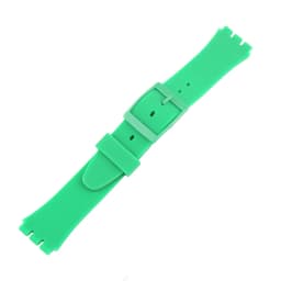 Watch strap accessories compatible for Swatch 17mm19mm colorful silicone rubber waterproof wristband bracelet for men and women