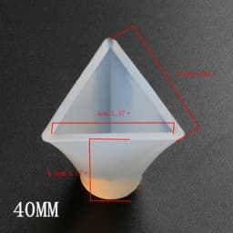 New 1PCS Pyramid 6 Sizes Craft DIY Transparent UV Pyramid Resin Liquid Silicone Combination Molds for Making Jewelry