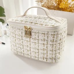New Women's Portable Makeup Bag with Large Capacity Handheld Toilet Bag, Essential Cosmetic Organizer for Toilet Storage