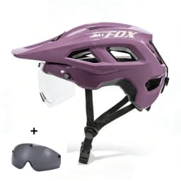 BATFOX Mountain Cycling Helmet Magnetic Lens Ultralight Adjustable Fit Road MTB Bicycle Helmet Men Women Electric Bike Gear