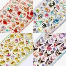 Sanrio 3D Crystal Stickers – Suitable for Decorating Phone Cases, Journals, and Scrapbooks; Great as Gifts for Children