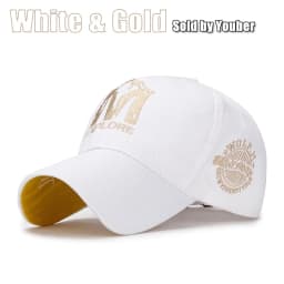 M letter Wolf Totem Embroidery Cotton Adjustable Baseball Cap Sun Hat Trucker Caps Dad Hats