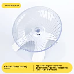 Pet Hamster Running Practice Wheel Mute Flying Saucer Steel Axle Wheel Running Disc Toys Cage It's A Good Choice for Small Pets