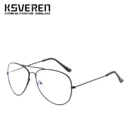 Pilot Anti Blue Light Reading Glasses Men Women Retro Finished Prescription Optical Eyeglasses Clear Lens Eye Protection Readers