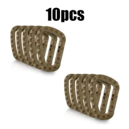 5/10/15/20pcs Tactical D-Shape Plastic Carabiner With Hard Spring Snap Clip ITW Keychain Gear Hook For Outdoor Camping Tools