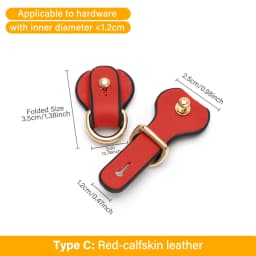 CRAZYSMITH Bag Strap Transformation for LV Diane Bag Punch-Free Hardware Protection Leather Anti-wear Buckle Bag Accessories