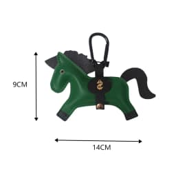 Small Horse Multi-color Pendant Leather Pendant Keychain Backpack Accessory Multicolored Creativity