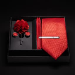 JEMYGINS New Designer Silver Gray Ties For Men Wedding Party Neck Tie Pocket Square Cufflink Pin Gift Box Set Gravat Accessories