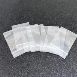 11* White Thick Mini Ziplock Bag 100pcs/pack, Clear Big to Small ZIP Bag Plastic Sealed Bags Waterproof, Jewelry Packing Display