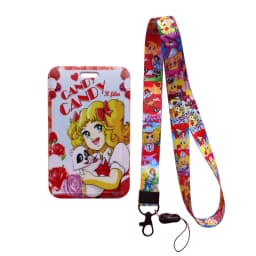 Girl Candy Lanyards Keychain ID Name Card Holder Cartoon Credit Card Cover Gift Card Protection