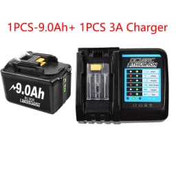 18V 9000mAh Replacement Battery Compatible for Makita BL1830B BL1840B BL1860 BL1890 BL1815 BL1830 LXT400 Cordless Drills