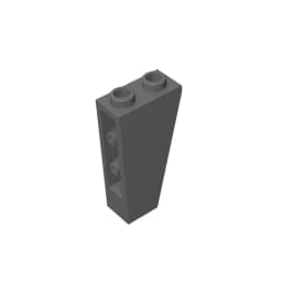 Gobricks GDS-864 Slope, Inverted 75 2 x 1 x 3 compatible with lego 2449 children's DIY Educational Building Blocks Technical