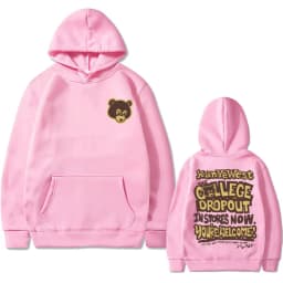 Best Famous Kanye West The College Dropout Graphics Hoodie Men Women's Hip Hop Rap Vintage Hoodies Male Casual Oversized Clothes