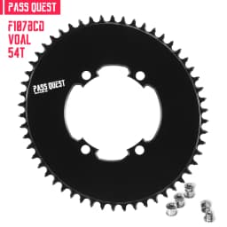 PASS QUEST 107BCD Bicycle Chainring 42T-58T Close Disc Black Chainwheel Narrow Wide Teeth forAXS Sprocket for Sram FORForce Aero