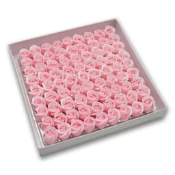 81pcs Three-Layer No Flower Base Rose Soap Flower Head Decoration Flower Box Wedding Bouquet Valentine'S Day Artificial Flower
